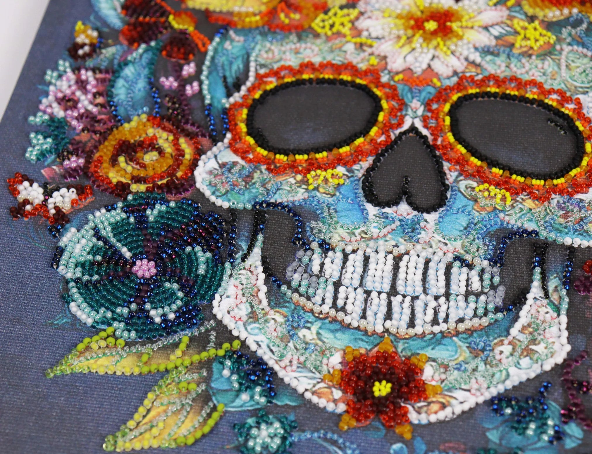 Bead Embroidery Kit Main Bead Embroidery Kit Calavera