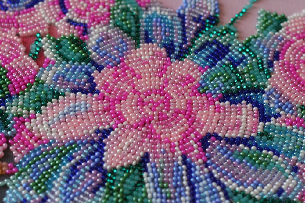 Bead Embroidery Kit Main Bead Embroidery Kit Moon flowers