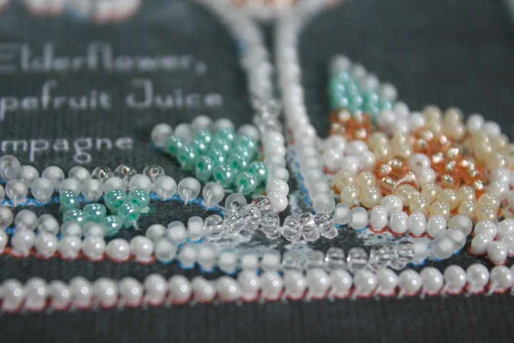 Bead Embroidery Kit Mini Bead embroidery kit Blushing bride