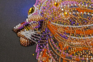 Bead Embroidery Kit Main Bead Embroidery Kit Golden lion