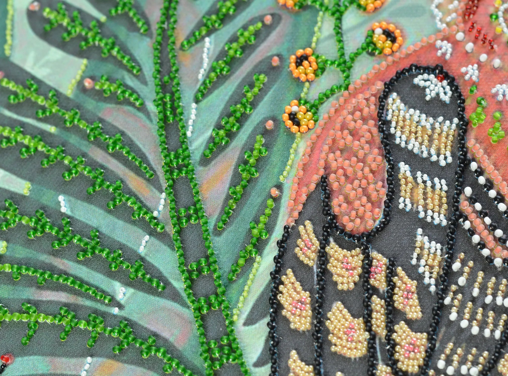 Bead Embroidery Kit Main Bead Embroidery Kit A woodland melody