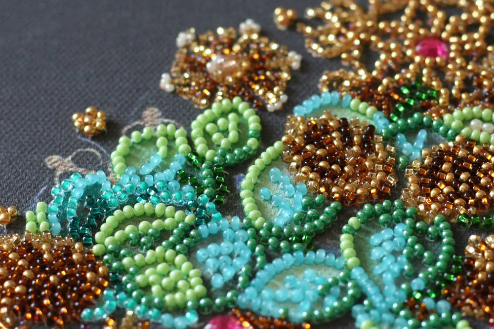 Bead Embroidery Kit Main Bead Embroidery Kit New year wreath