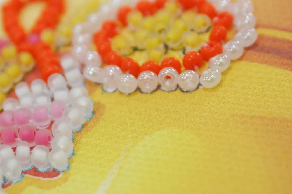 Magnets Bead Embroidery Kit Magnets Bead embroidery kit Peach