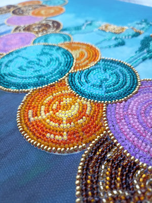 Bead Embroidery Kit Main Bead Embroidery Kit Azure Grace