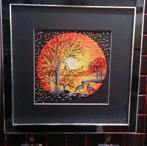 Cross Stitch Kit Cross-stitch kits Heron at sunset
