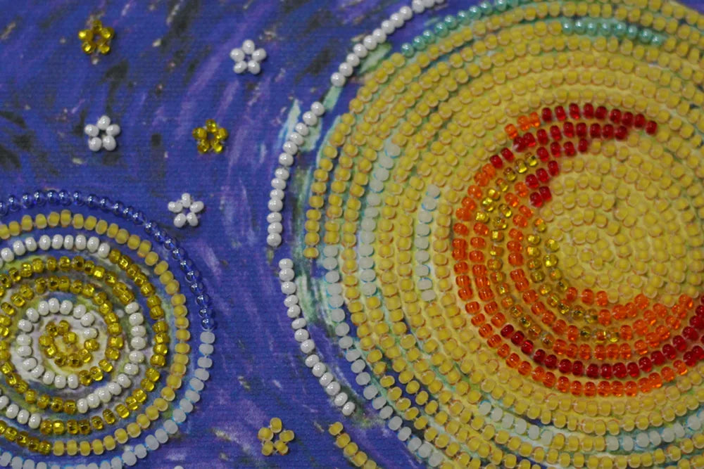 Bead Embroidery Kit Main Bead Embroidery Kit Starlight night