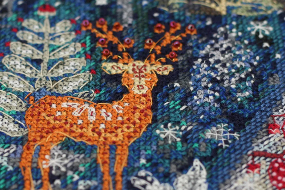Cross Stitch Kit Cross-stitch kits In the winter forest one day