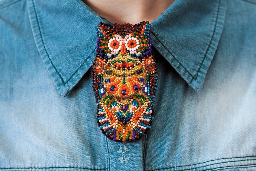 Brooch Embroidery Kit Decoration Owl