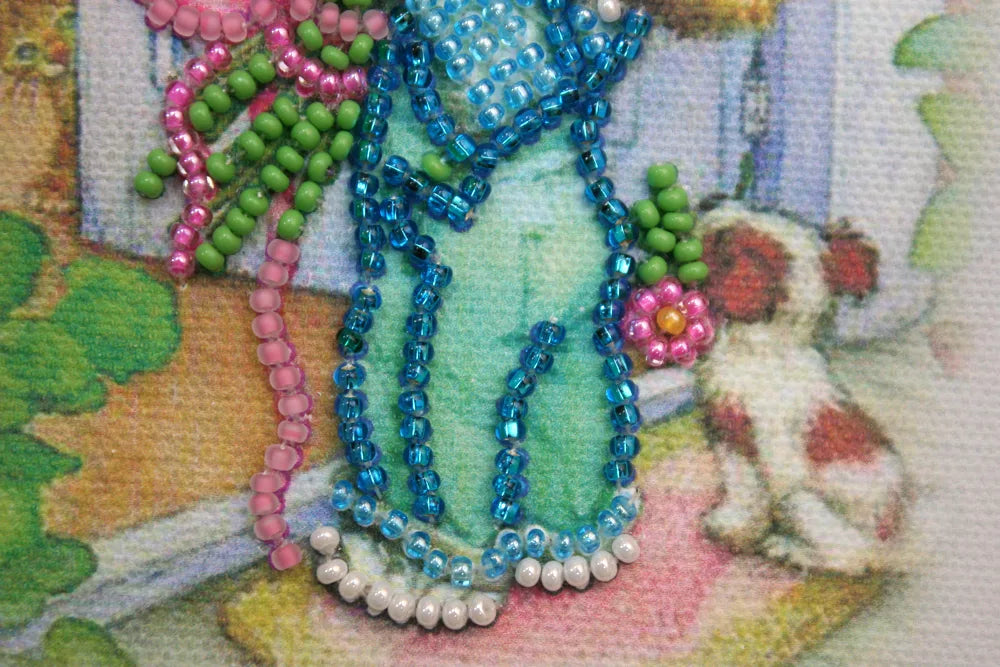 Postcards Bead Embroidery Kit Postcard Bead embroidery kit Dear Mama – 2