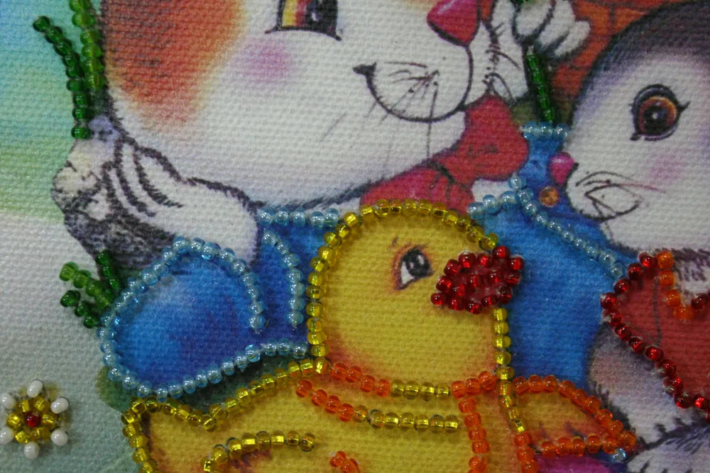 Bead Embroidery Kit Mini Bead embroidery kit Easter party