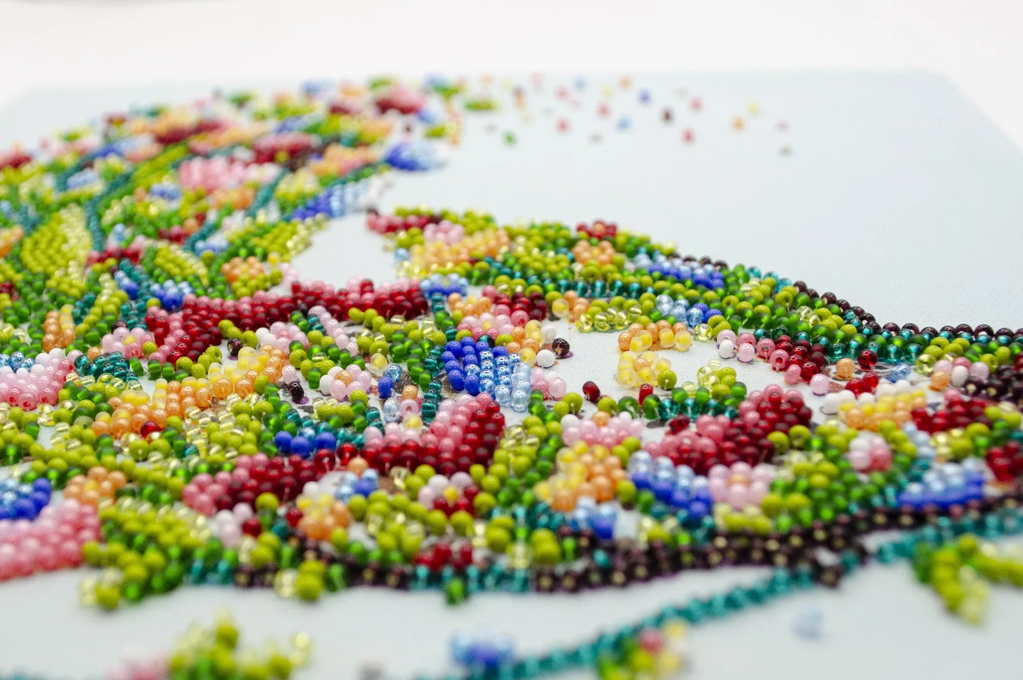 Bead Embroidery Kit Mid-sized bead embroidery kit A singing bird