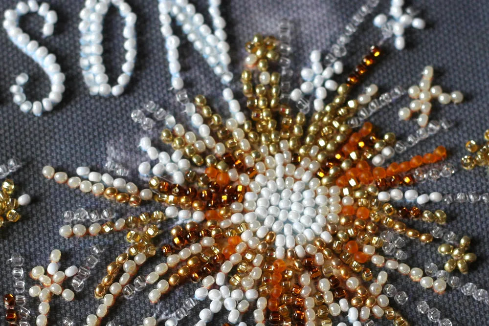 Bead Embroidery Kit Mid-sized bead embroidery kit Bengal lights