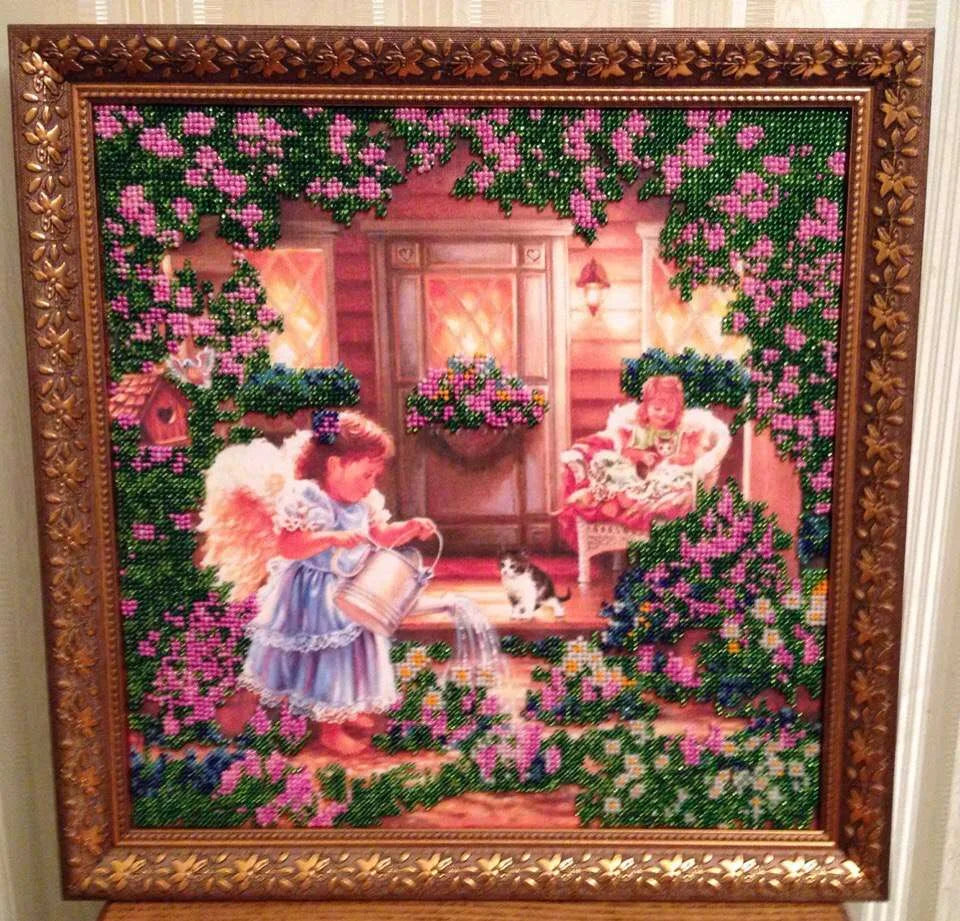 Bead Embroidery Kit Main Bead Embroidery Kit Angels