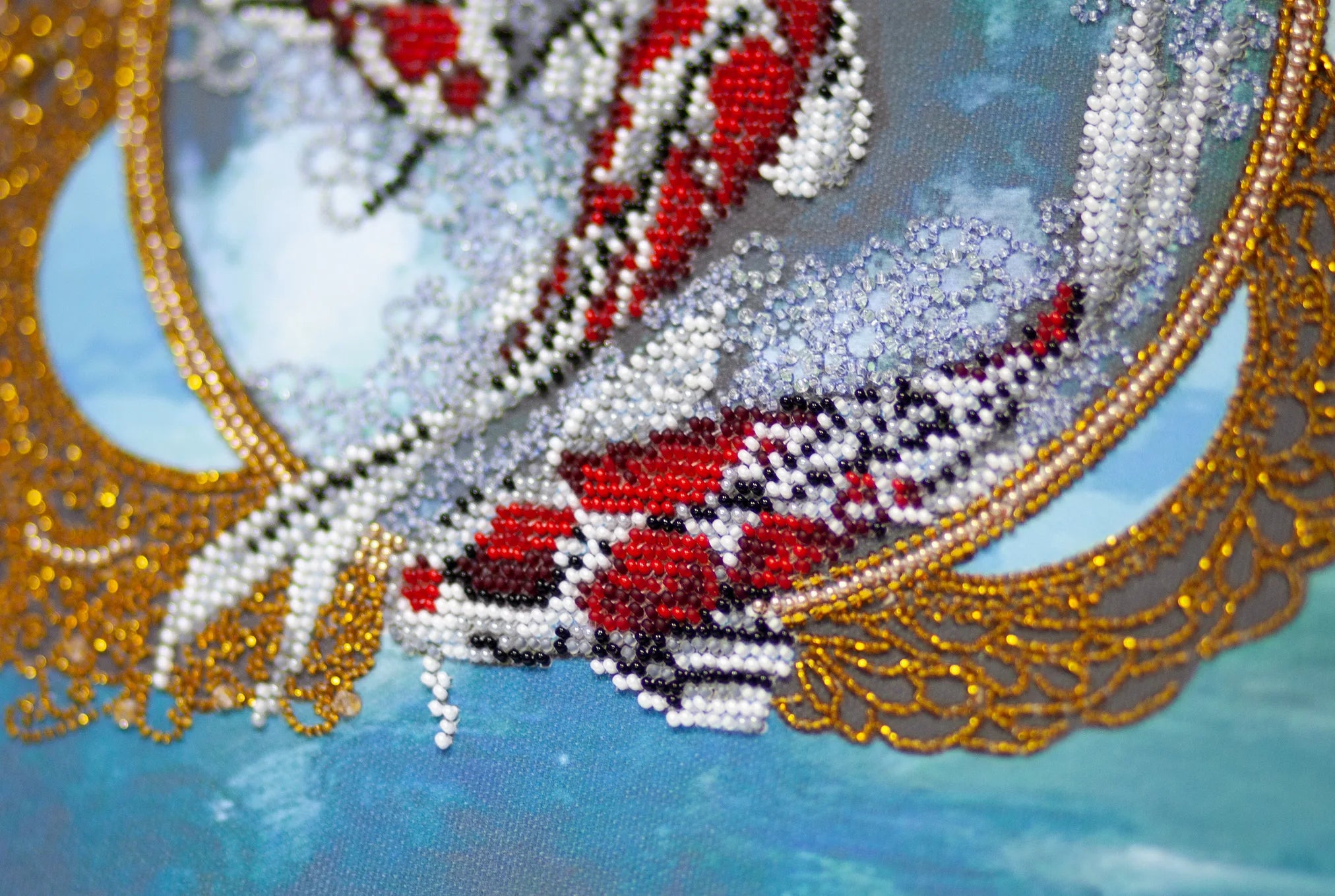 Bead Embroidery Kit Main Bead Embroidery Kit Flower carps