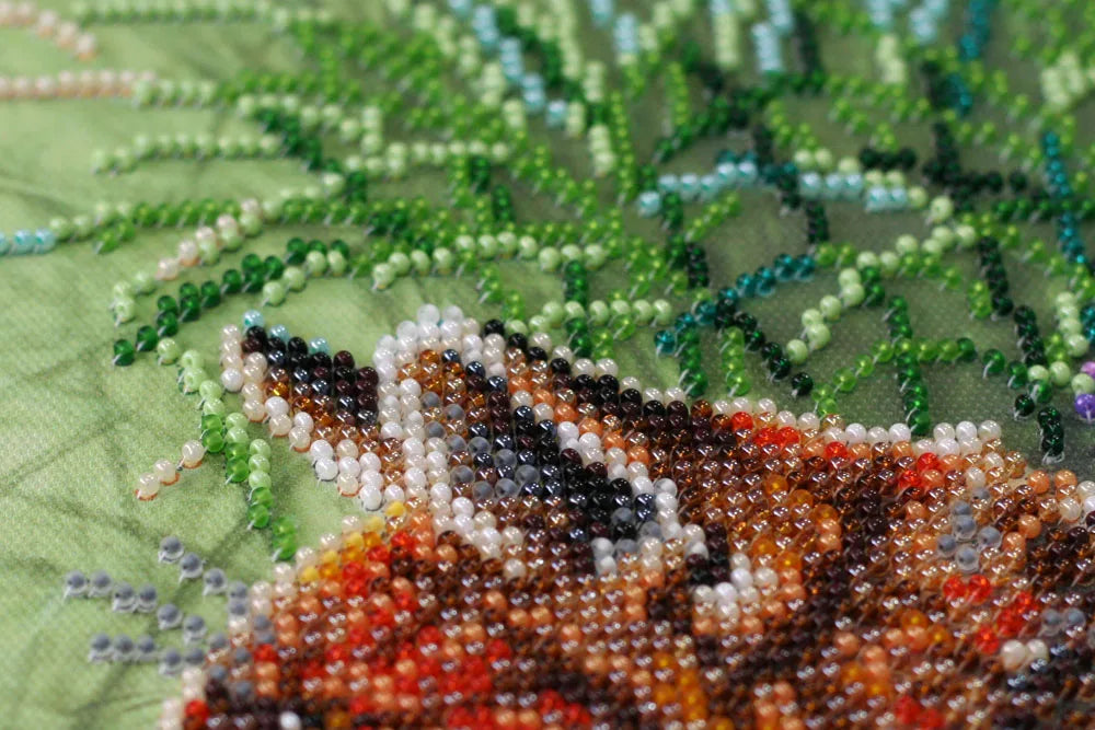 Bead Embroidery Kit Main Bead Embroidery Kit In grass