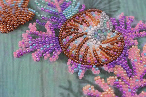 Bead Embroidery Kit Main Bead Embroidery Kit Wreath of shells