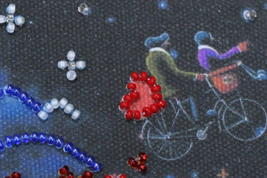 Bead Embroidery Kit Mini Bead embroidery kit Romantic trip