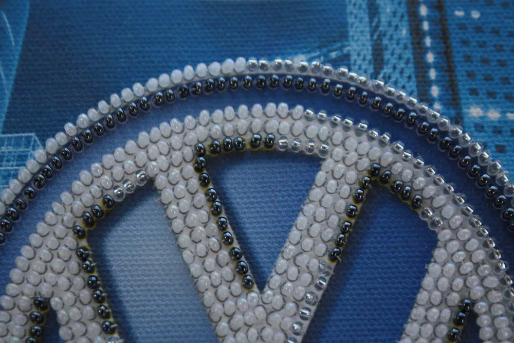Bead Embroidery Kit Mini Bead embroidery kit Volkswagen
