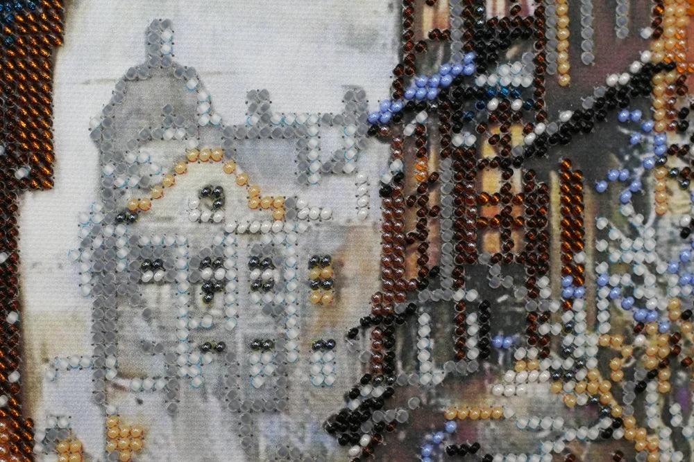 Bead Embroidery Kit Main Bead Embroidery Kit December snowing