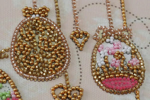 Bead Embroidery Kit Mini Bead embroidery kit Happy Easter