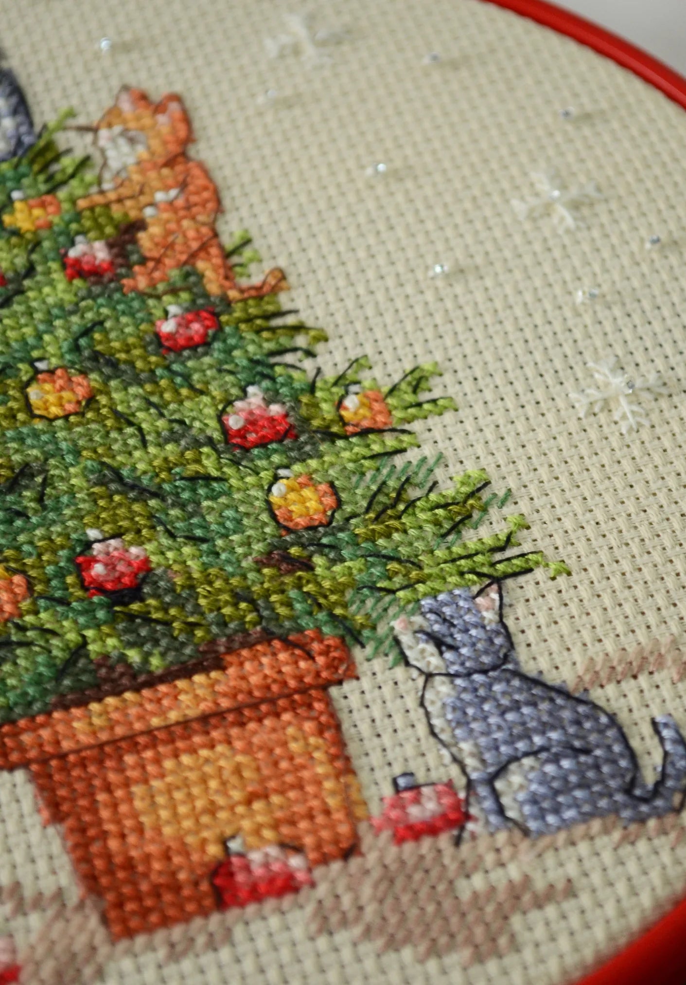 Cross Stitch Kit Cross-stitch kits The naughty cats