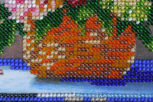 Bead Embroidery Kit Main bead embroidery kits Hydrangea at window