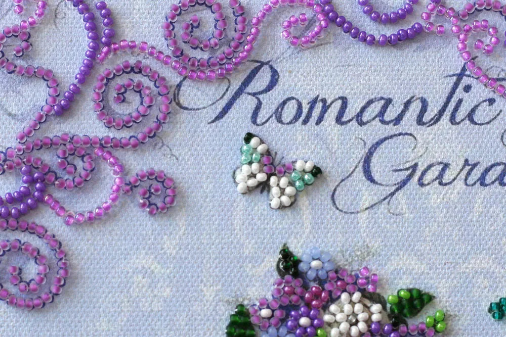 Bead Embroidery Kit Mid-sized bead embroidery kit Romantic garden