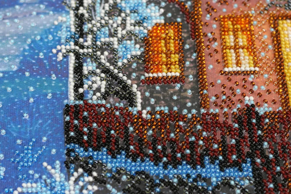 Bead Embroidery Kit Main Bead Embroidery Kit Winter night