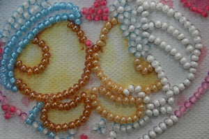 Magnets Bead Embroidery Kit Magnets Bead embroidery kit Just married bears
