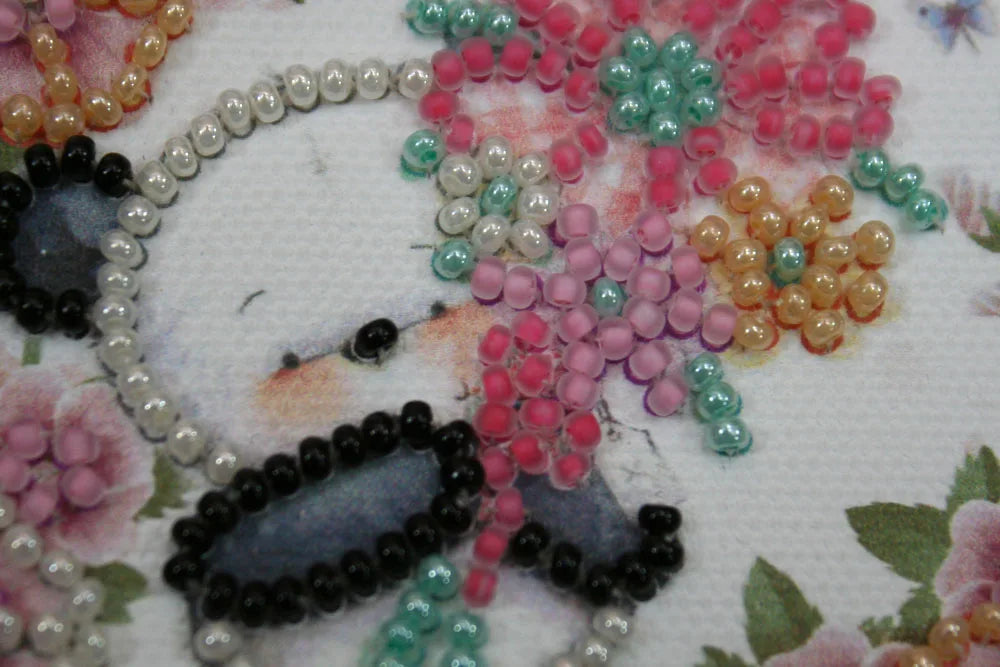 Magnets Bead Embroidery Kit Magnets Bead embroidery kit Bear's greeting