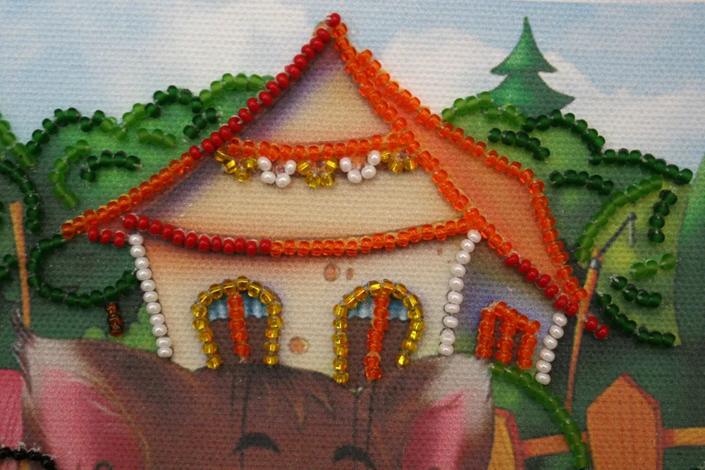 Bead Embroidery Kit Mini Bead embroidery kit Summer day