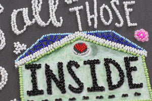 Bead Embroidery Kit Main Bead Embroidery Kit Love in the house