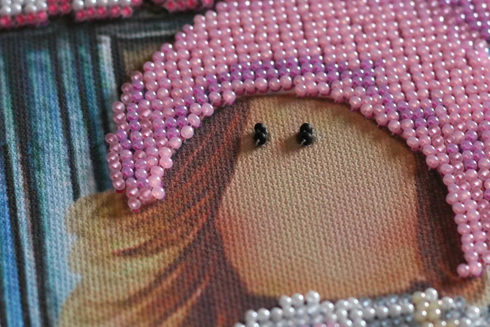 Bead Embroidery Kit Main Bead Embroidery Kit Meeting in the cafe