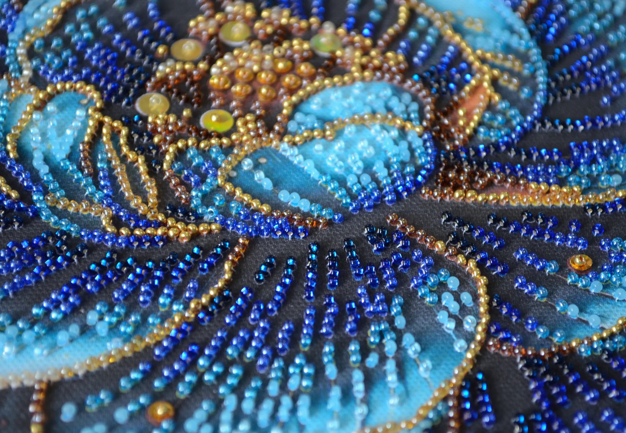 Bead Embroidery Kit Mid-sized bead embroidery kit Royal Bloom