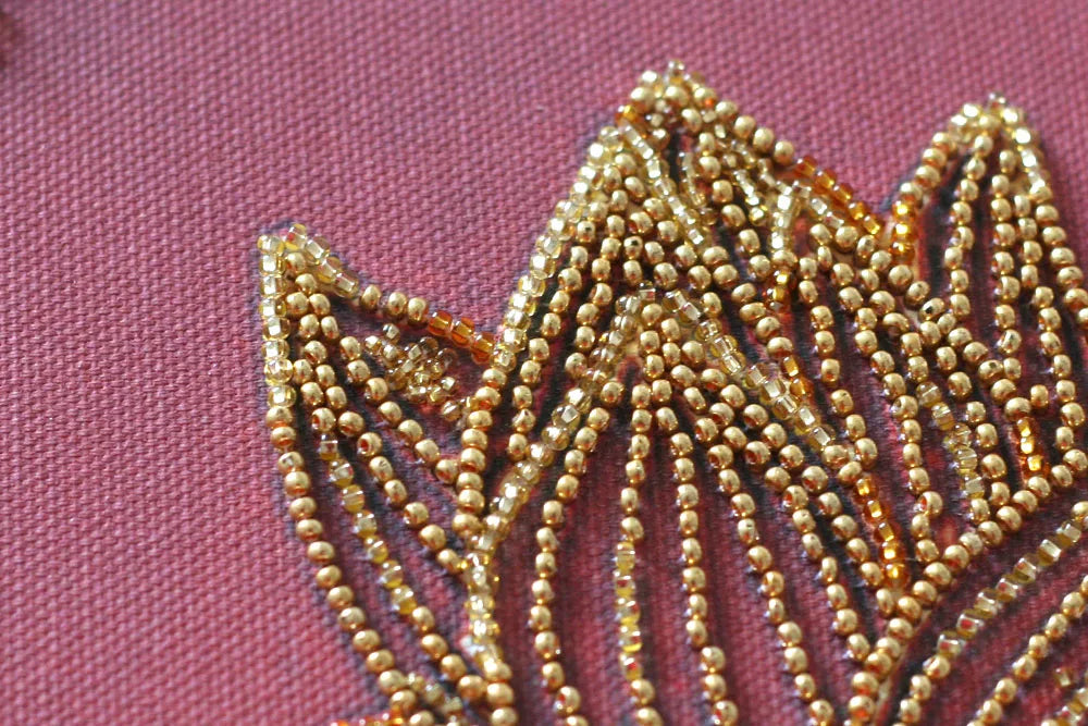Bead Embroidery Kit Main Bead Embroidery Kit Koi red