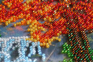 Bead Embroidery Kit Mini Bead embroidery kit At the waterfall