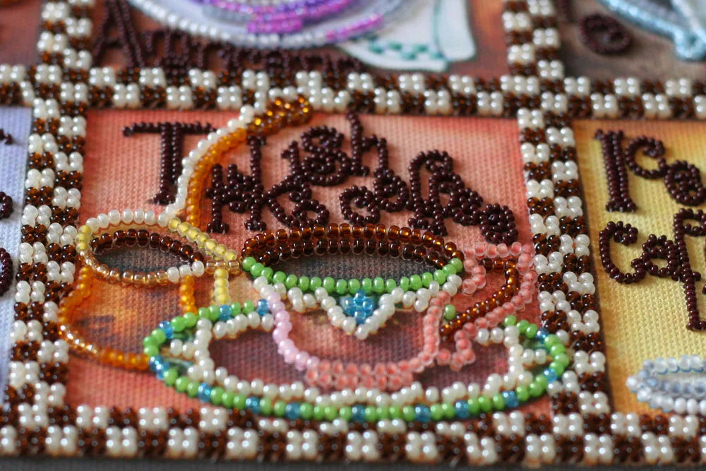 Bead Embroidery Kit Main Bead Embroidery Kit Coffee map
