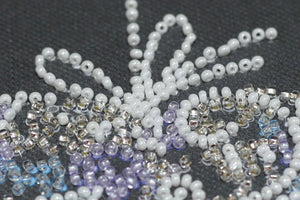 Bead Embroidery Kit Mini Bead embroidery kit Lace heart