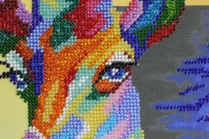 Bead Embroidery Kit Main Bead Embroidery Kit Rainbow giraffe