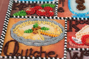 Bead Embroidery Kit Main Bead Embroidery Kit Gourmet alphabet
