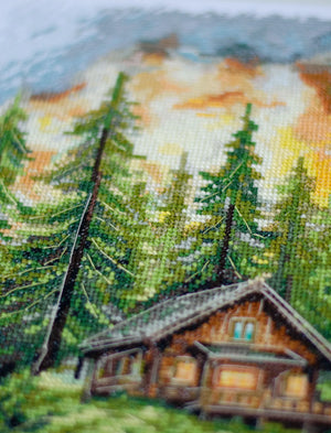 Cross Stitch Kit Cross-stitch kits Silence in tha forest