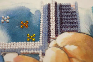 Bead Embroidery Kit Mini Bead embroidery kit Starlight night