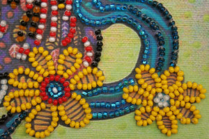 Bead Embroidery Kit Mini Bead embroidery kit Snoozing
