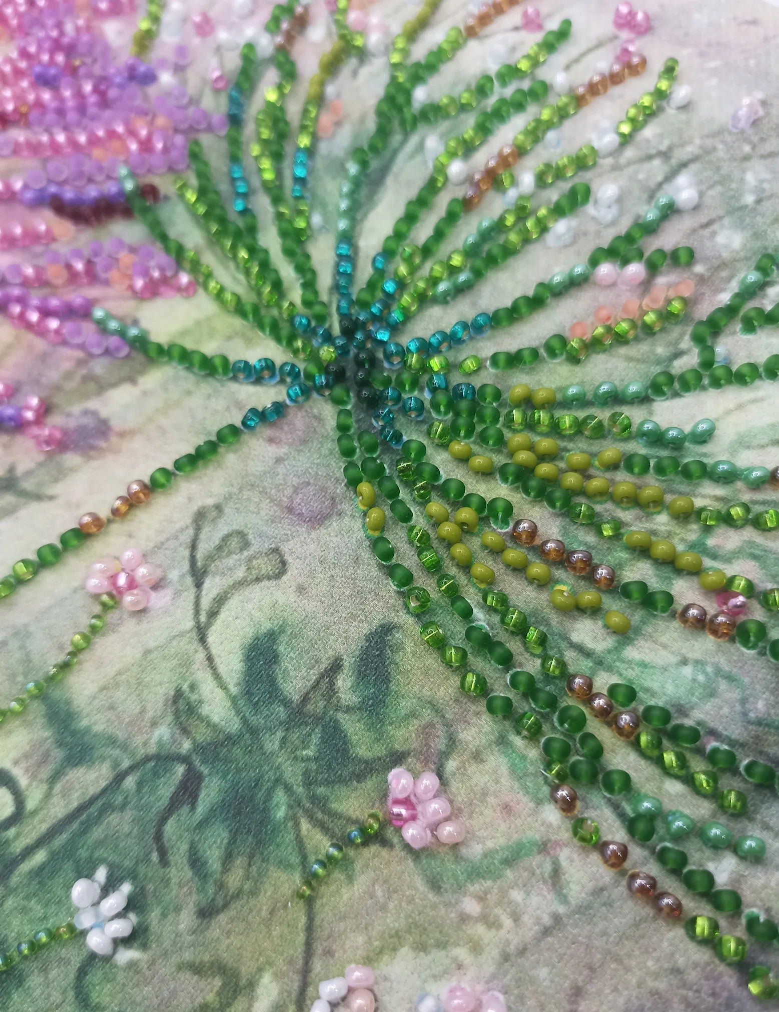Bead Embroidery Kit Main Bead Embroidery Kit Cornflowers in the field