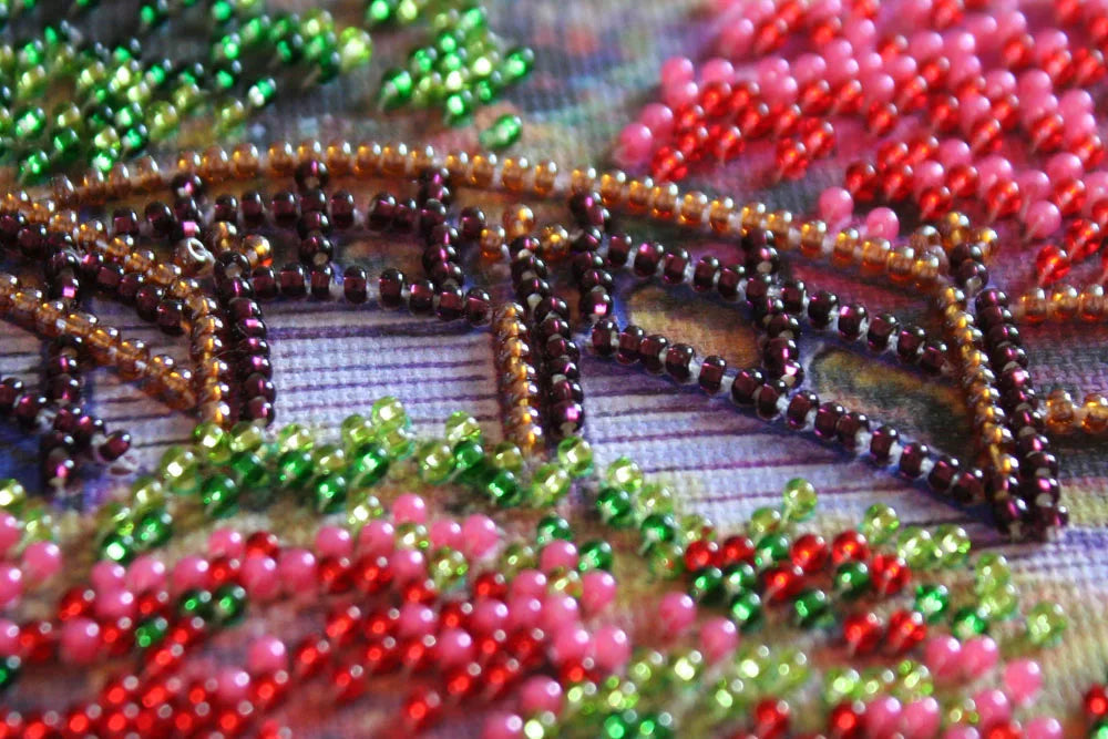 Bead Embroidery Kit Mini Bead embroidery kit Flowers in the pond