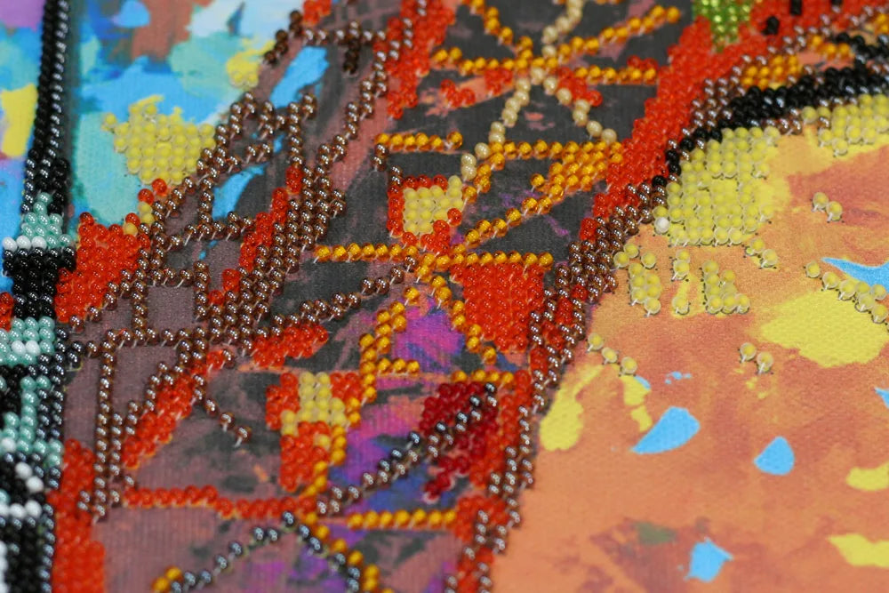 Bead Embroidery Kit Main Bead Embroidery Kit In the colors of autumn