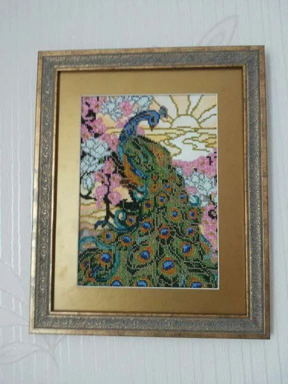 Bead Embroidery Kit Main Bead Embroidery Kit Peacock