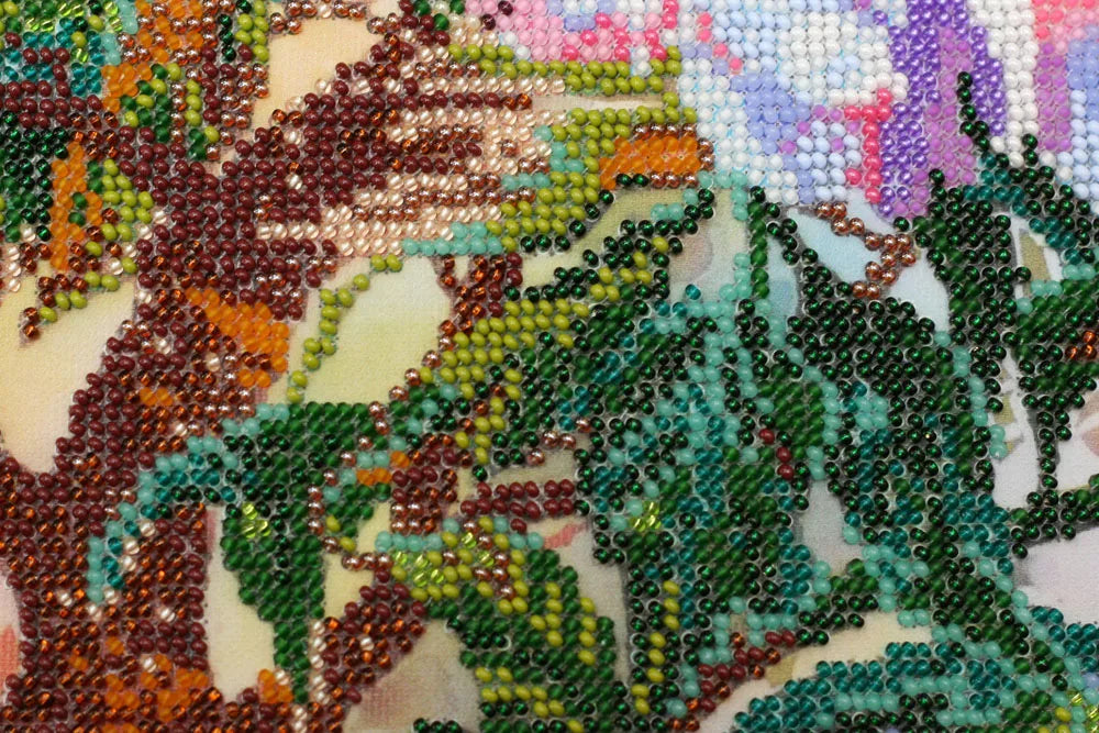 Bead Embroidery Kit Main Bead Embroidery Kit China peonies