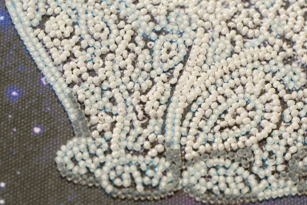 Bead Embroidery Kit Mid-sized bead embroidery kit Star cat