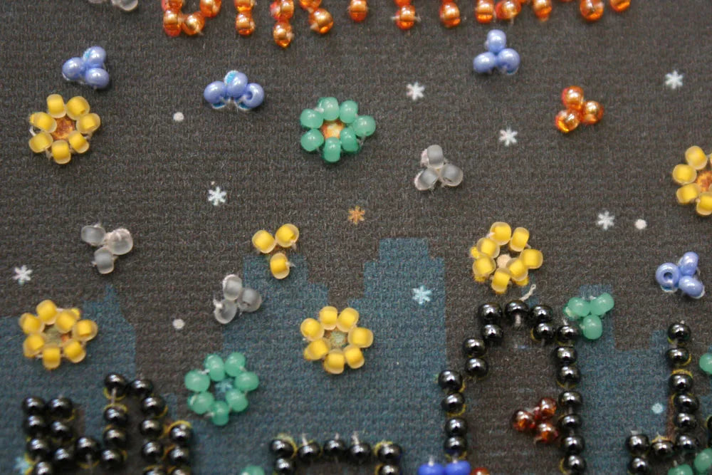 Postcards Bead Embroidery Kit Postcard Bead embroidery kit Have a safe trip